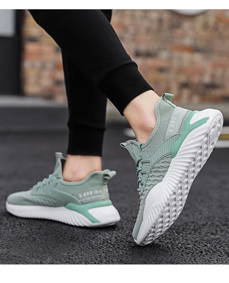 New Casual Mesh Shoes For Men Fashion Student Running Fashion Shoes Sports Breathable Flying Woven Mesh Shoes For Men