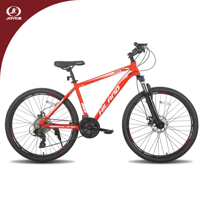 JOYKIE custom adult red disc brake hard tail bike aro 26 mtb mountain bike with 24 speed