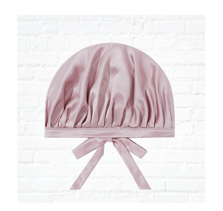 Satin sleep bonnet Extra Large Double Layer Reversible Adjustable Satin hat for silk Sleeping Hair Bonnet