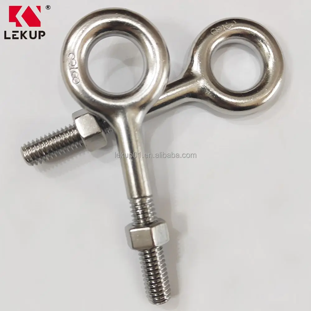 Long Shoulder Type Eye Bolt US G291 Lifting Eyebolt Fastener Stainless Steel Eye Bolt