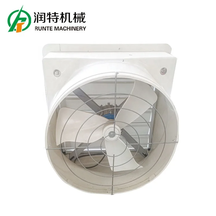 Automatic shutter 18 Inch Greenhouse  Negative Pressure Ventilation Fan  Frp fiberglass 3 blade Direct Drive  Exhaust Fan