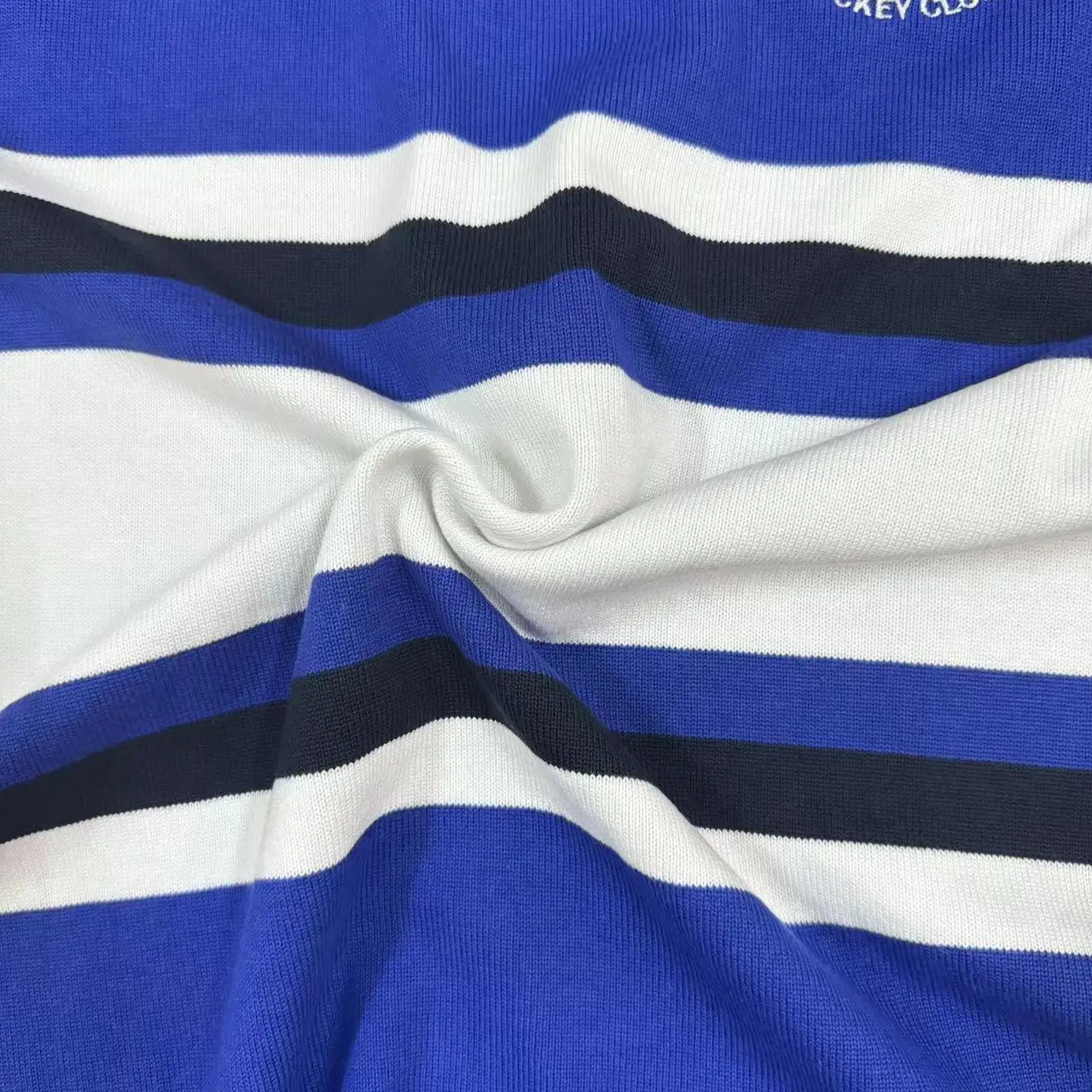 Traditional Knitted Rugby Jersey with Triangle Patch CVC Cotton Loop Placket Long Sleeve Rugby Shirt Rugby Jumper