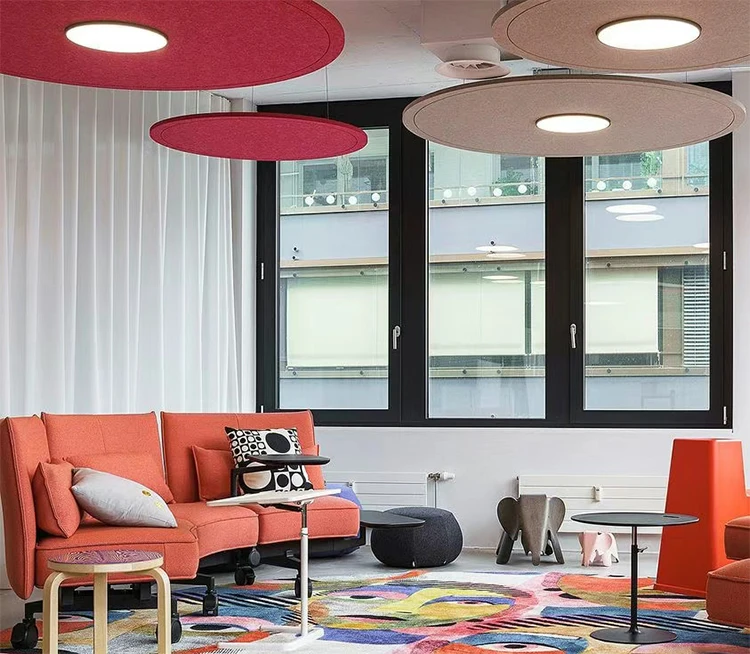 acoustic polyester panels to make a beautiful sound absorb wall