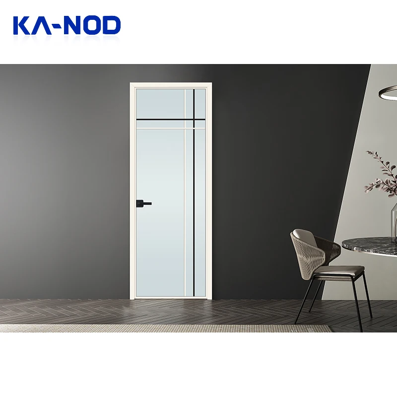 Aluminum profile double tempered glass bulletproof entry aluminum double leaf exterior doors