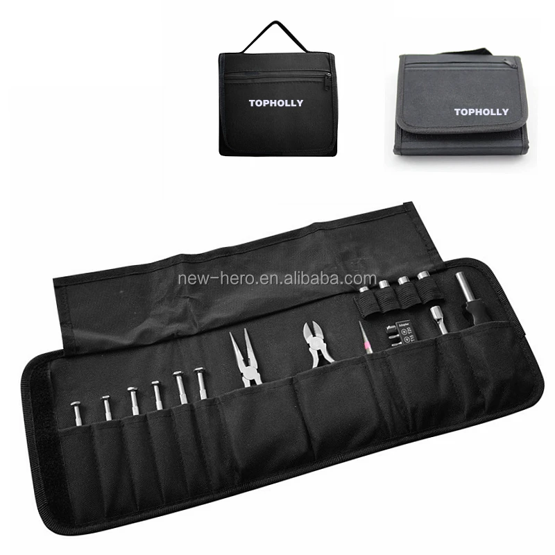 14 Piece Gift Promotional Steel Hard Surface Canvas Handy Bag Precision Screwdriver Bit Socket Tool Set Basic Repair Tool Kit
