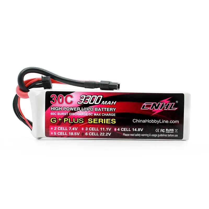 cnhl 3300mah 22.2v 6s 30c lipo battery  with xt60 plug