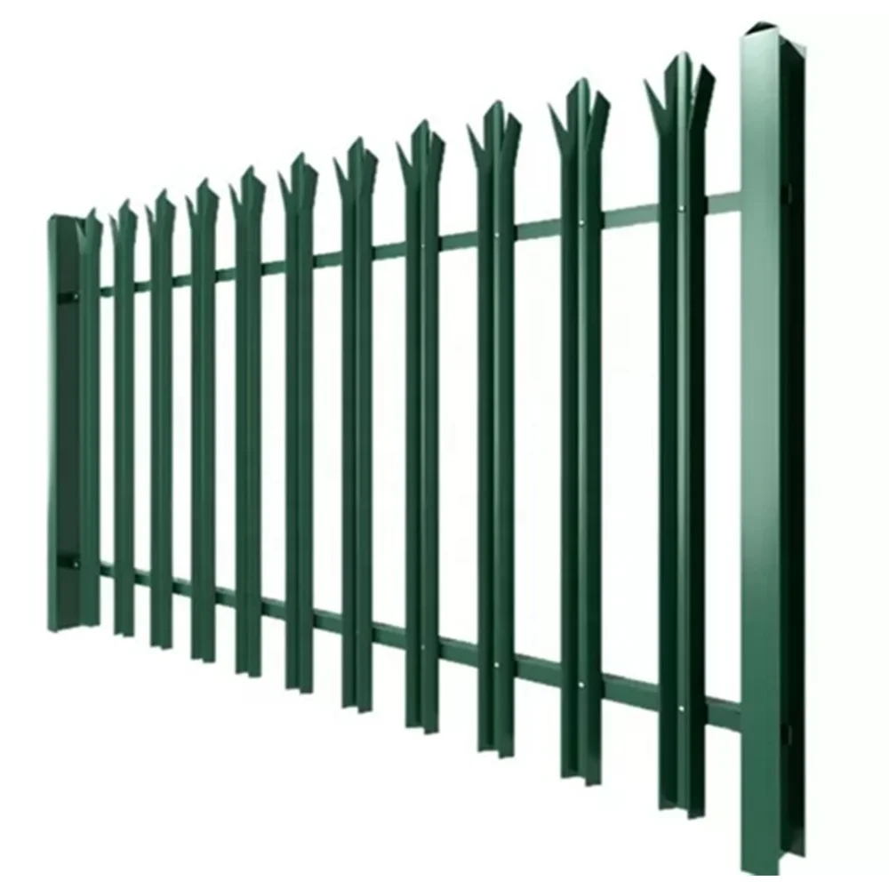 Euro steel fence panels hot dip galvanized metal w panel palisade fence