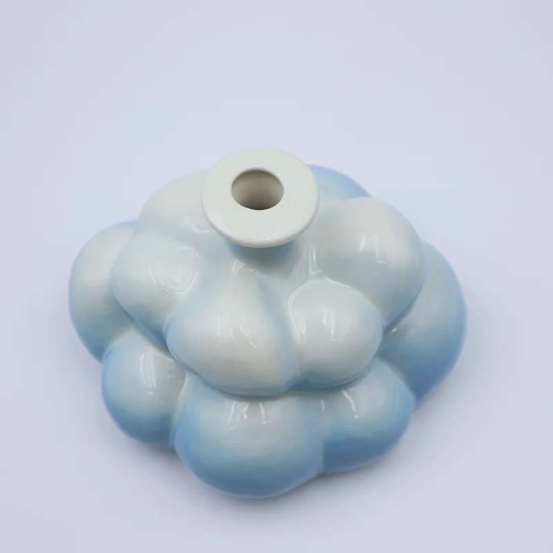 Custom Cloud Watering Bell Rain Watering Can Indoor Garden Thumb Water Can for Plant Rain Cloud Ceramic Watering Bell