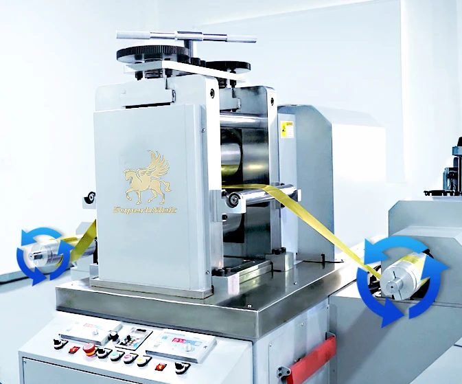 SuperbMelt Automatic Winding Gold Silver Brass Jewelry Plate Sheet Metal Rolling Machine
