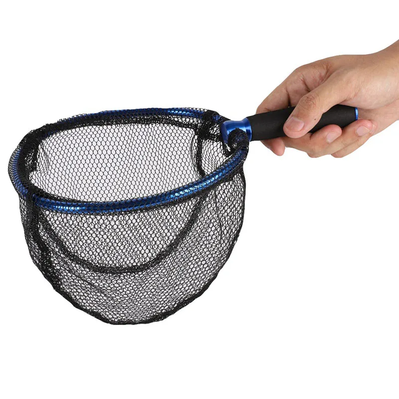 Aluminum alloy anti-hanging landing net belt positioning telescopic fishing net rod landing net