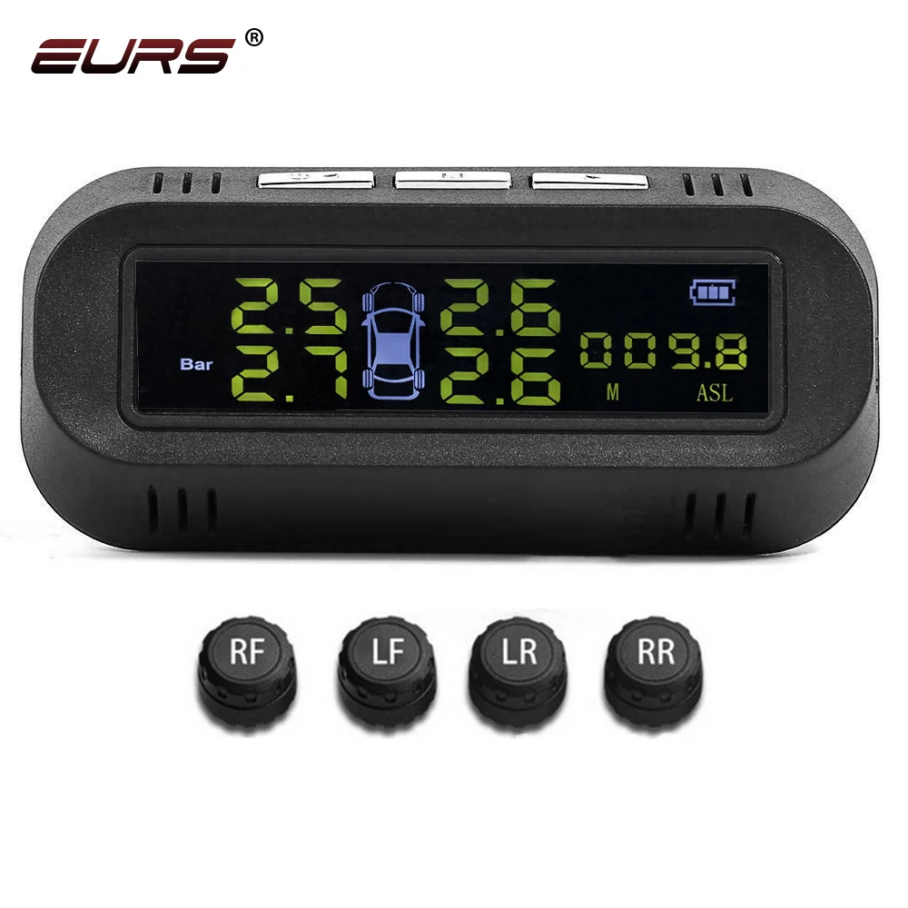 2022 Factory Supply Auto Solar Wireless Tyre Air Internal External Alarm Sensors TPMS Tire Pressure Monitoring Systems for Cars