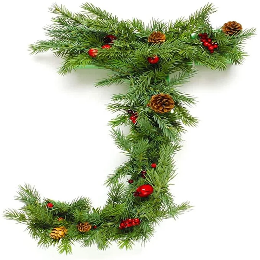 6.7x2.0 Inch Artificial Pine Needles Branches Garland for DIY Garland Wreath Christmas Embellishing and Home Garden Decoration