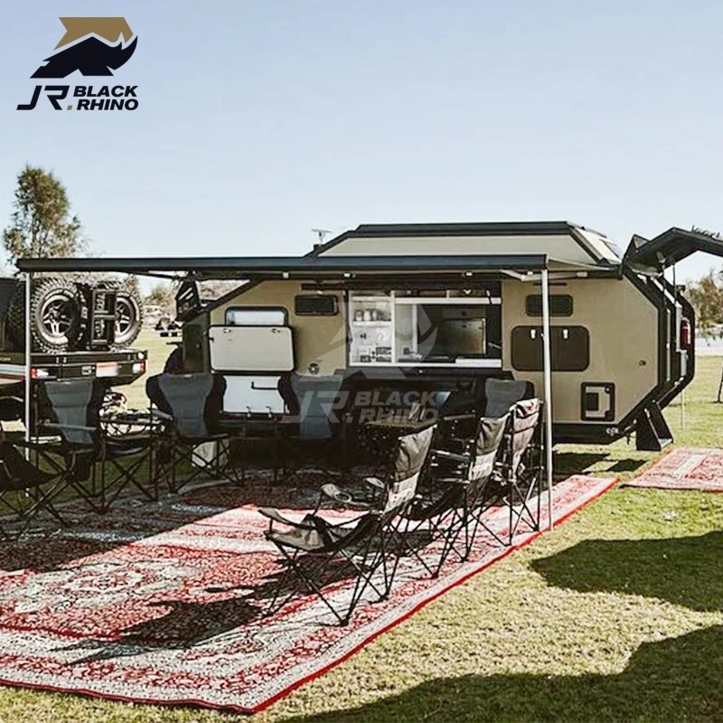 OTR Custom size caravana fora da estrada a frame trailer price trailer with Inside Sleeping