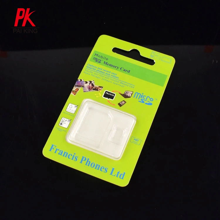 Manufacturer custom PET PVC clamshell blister paper card pack plastic tray blister packaging