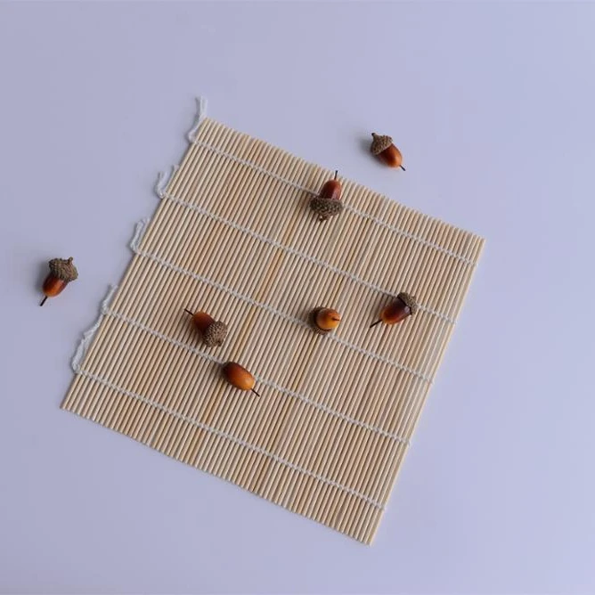 
Best wholesale bamboo sushi rolling mat,high quality Japanese & Korea style square rice kit rolling mat 
