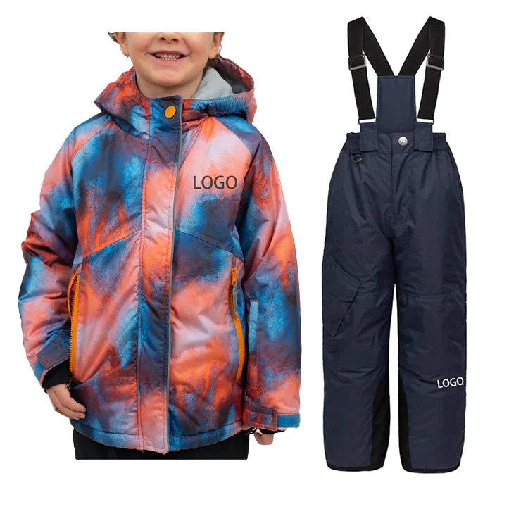 Kids Ski Jackets and Pants Set Windproof Waterproof Insulated Snowsuit Winter Warm Snowboarding snow suit