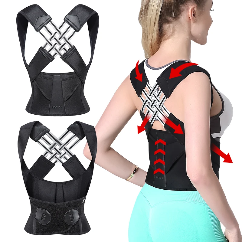 2021 new straightening belt powerful back strap for men and women back stretch neck posture corrector
