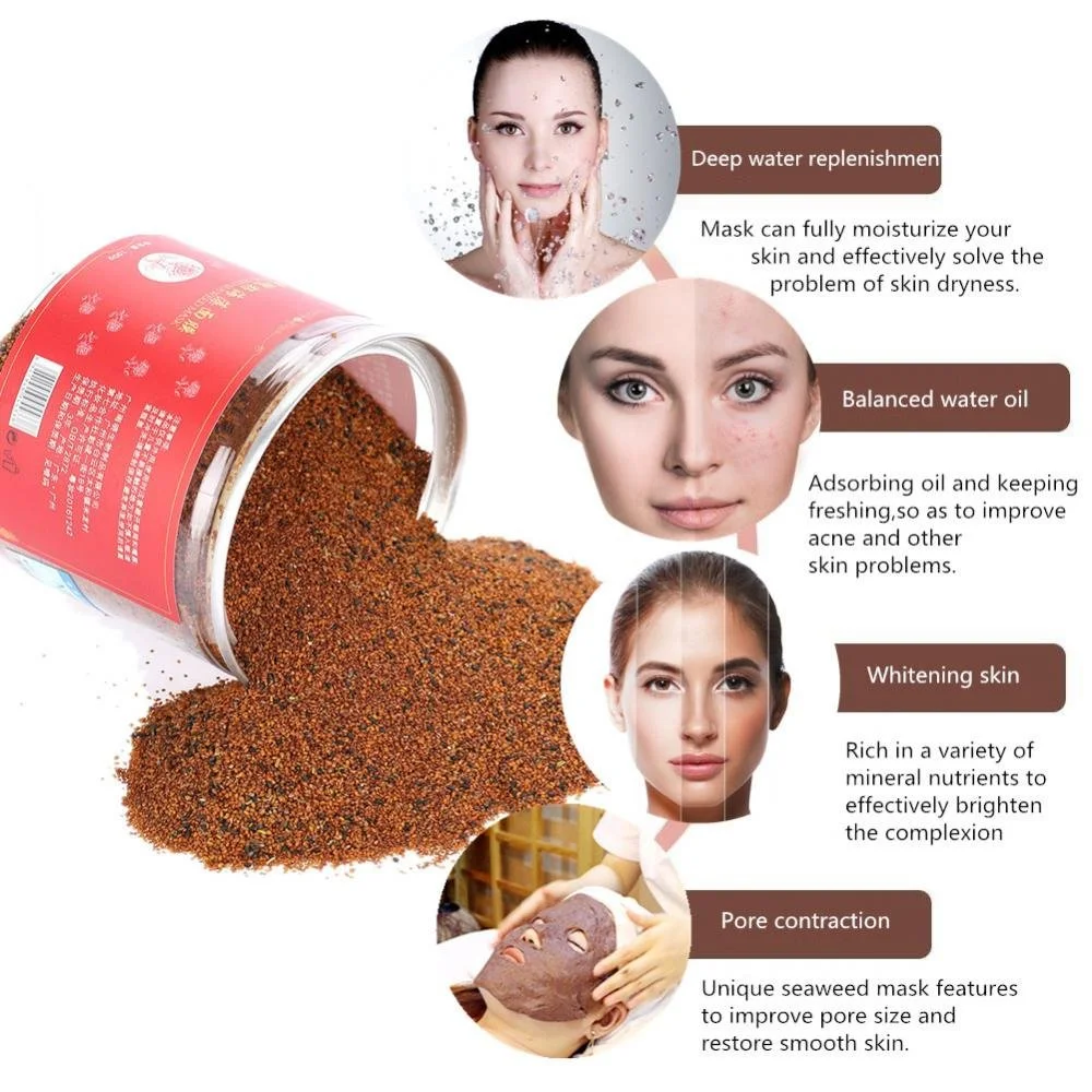 
OEM Wholesale With Collagen Face Mask Algae particle mask algae tightening masque Seaweed mask best quality 