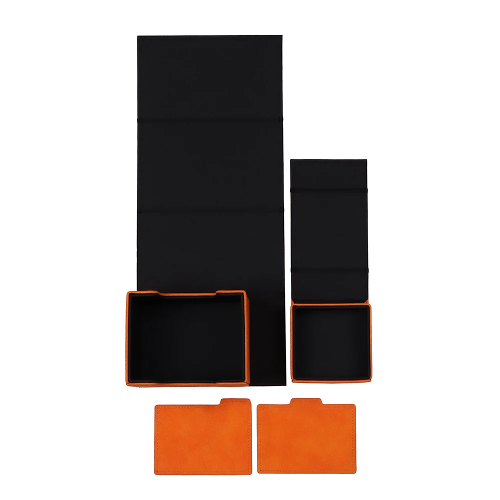 wholesale 80+ 100+ Tcg Card Box Pokemoned Deck Playing Card Deck Box Custom Leather Card Box