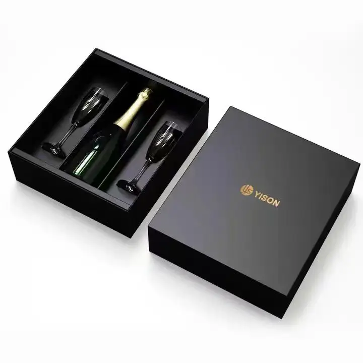 High Quality Custom Cardboard Wine Box Wine Bottle Paper Gift Packaging Box