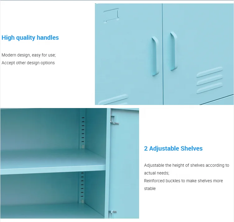 Home Office Furniture Design Storage Lockers Blue, White, Mint Metal Locker TV cabinet Top 10 Hot Sale Metal Cabinet for Home