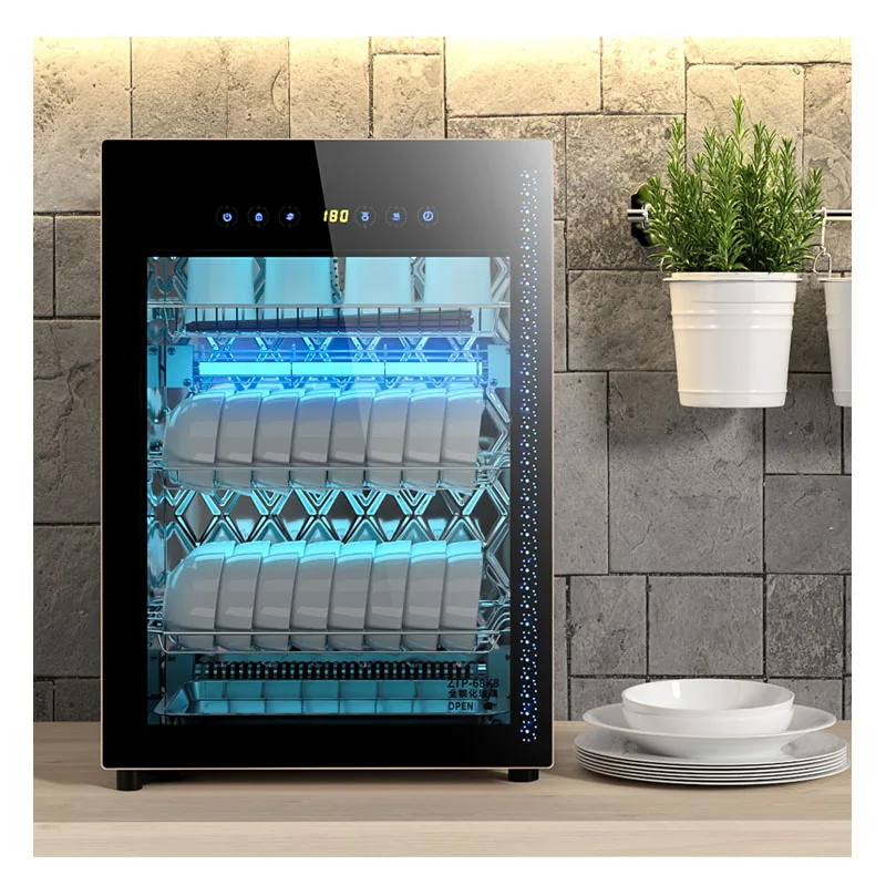 Дезинфекционный шкаф бытовой маленький Ультрафиолетовый Рабочий стол кухонная посуда Отопление сушка Мини Вертикальный