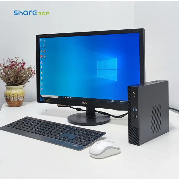 Мини-ПК с N2840 Core i3 i5 i7 Barebone двухъядерный ПК Мини компьютер Linux win-10 мини настольных компьютерами Micro