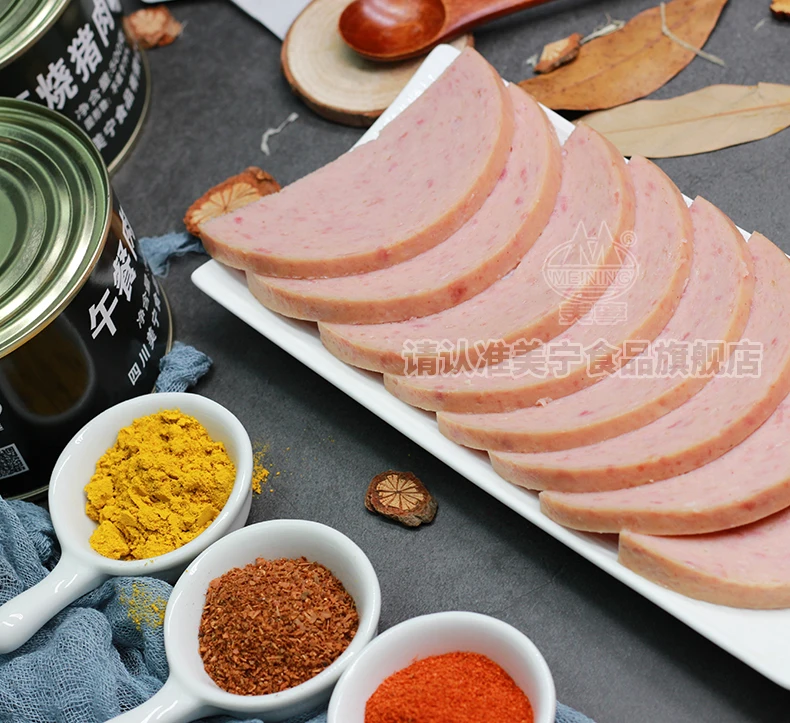 Factory wholesale canned pork luncheon meat can with low price to Germany