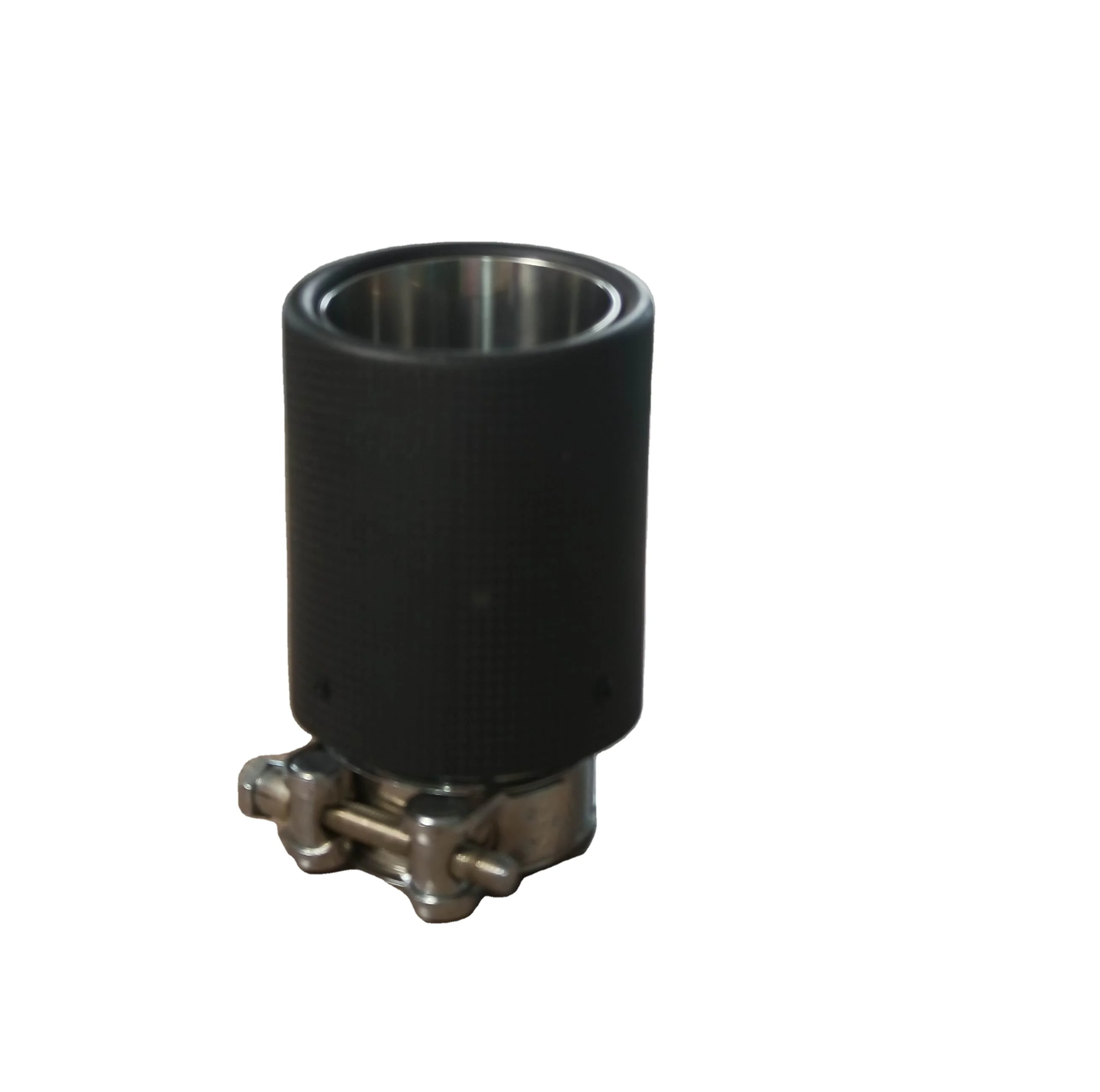 Hot sale carbon fiber angel cut single tip universal exhaust tips