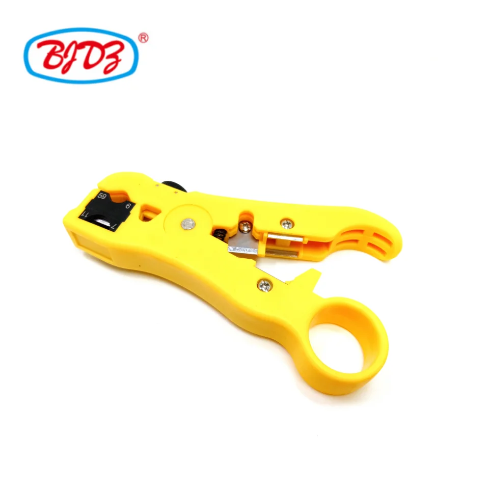 Universal stripping tool use on coaxial cable RG59 RG6 RG7 RG11 round networking cable and flat telephone cable in stock