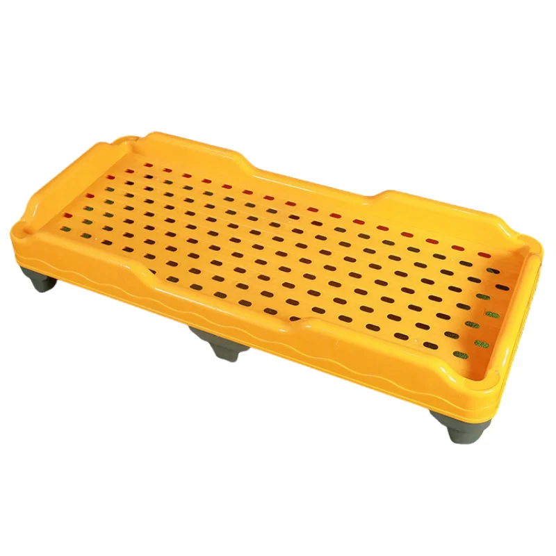 Kindergarten Cheap Single Nursery Preschool Child Sleeping Stack Daycare Toddler Nap Cot Plastic Stackable Bed For Kid