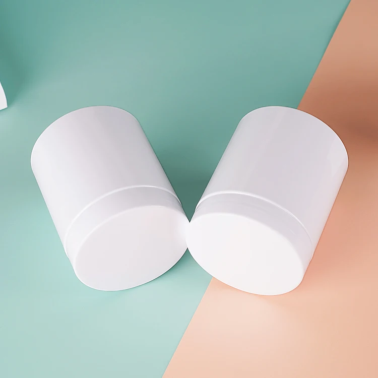 HUAXIN горячая распродажа 50 г 100 150 200 белая пластиковая банка 8 унций PP крышка ПЭТ Маска пустая Косметическая