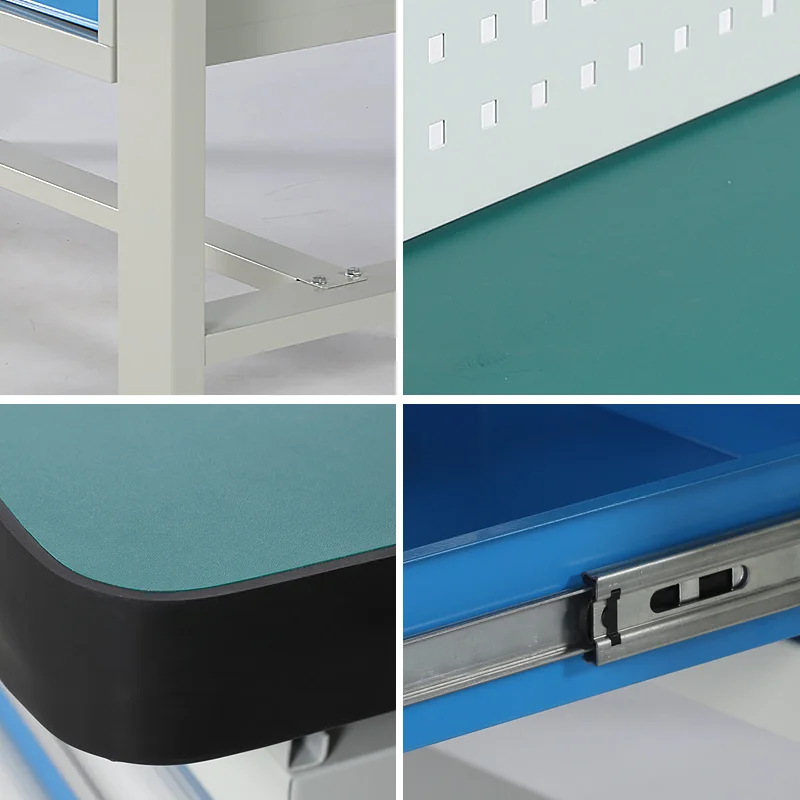 Modern Style Wholesale Heavy Duty Workshop Tool Workbench And Cabinets Blue