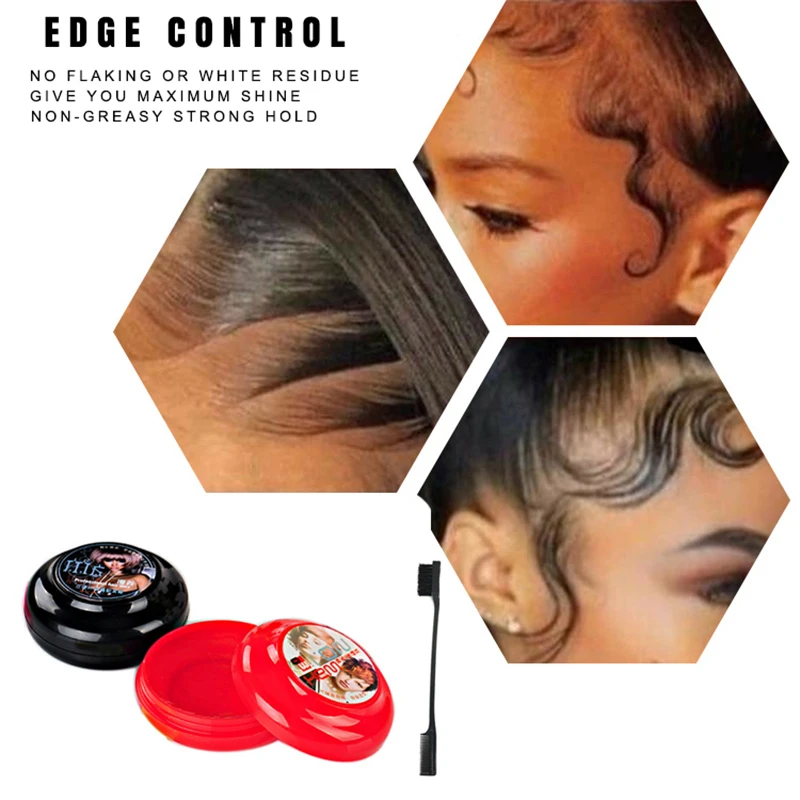 Custom Logo Shine 4C Edge Control Braid Hair Gel For Black Women