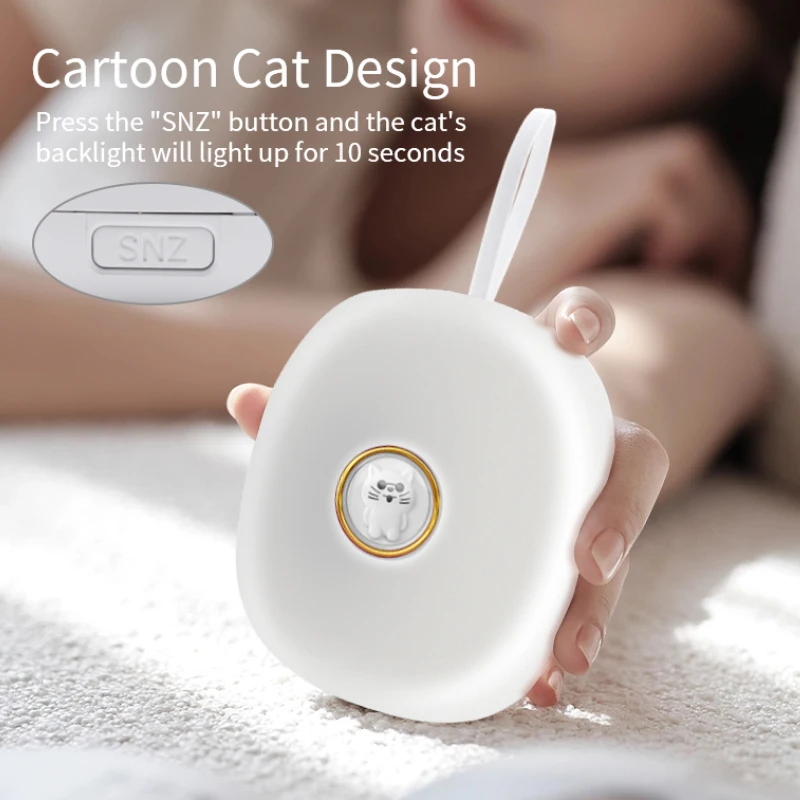 Portable Vibrating Alarm Clock Under Pillow for Deaf Loud Digital Alarm Clock Travel Bed Shaker Alarm Clock