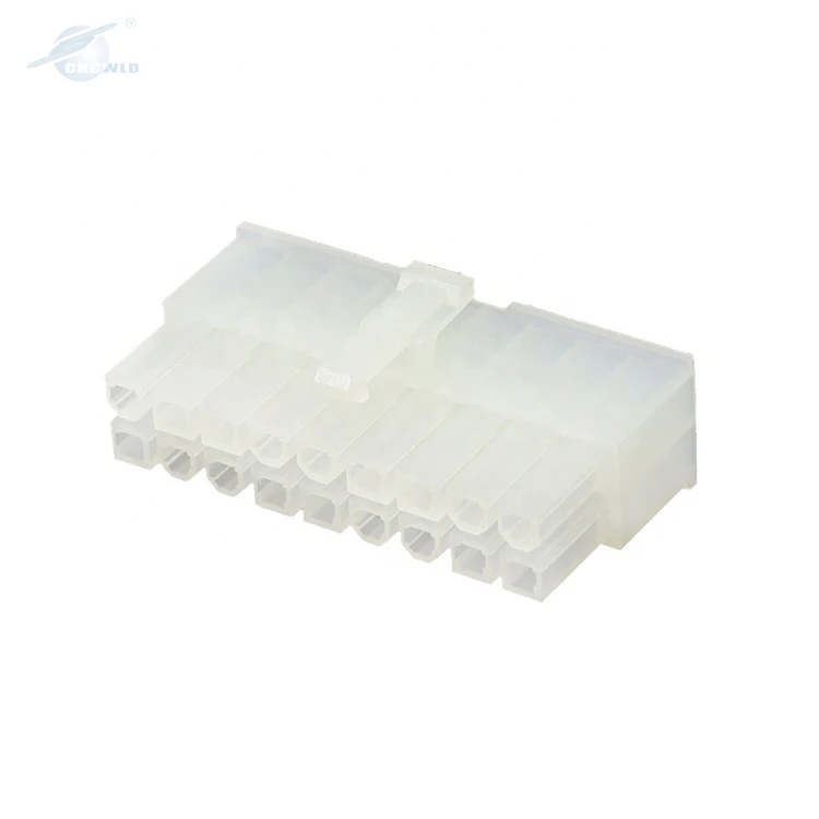 18 Pin Automobile Male White Wire harness Connector Housing Molex mini fit Connector 5557 5559 5569 5556 5558