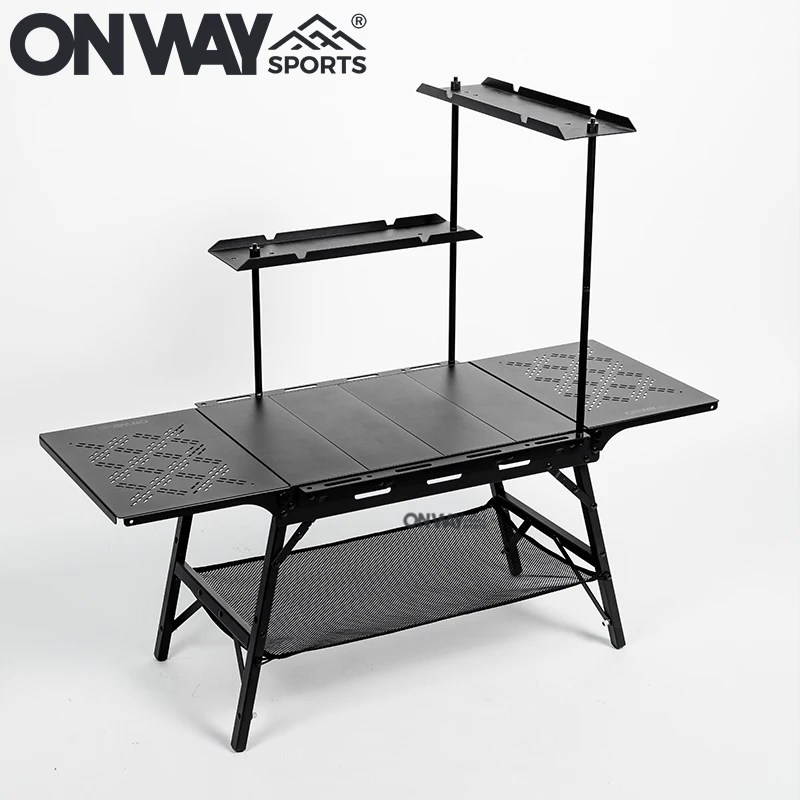 Профессиональный уличный стол Onwaysports со съемной полкой регулируемый высокий 2 + единицы кемпинг