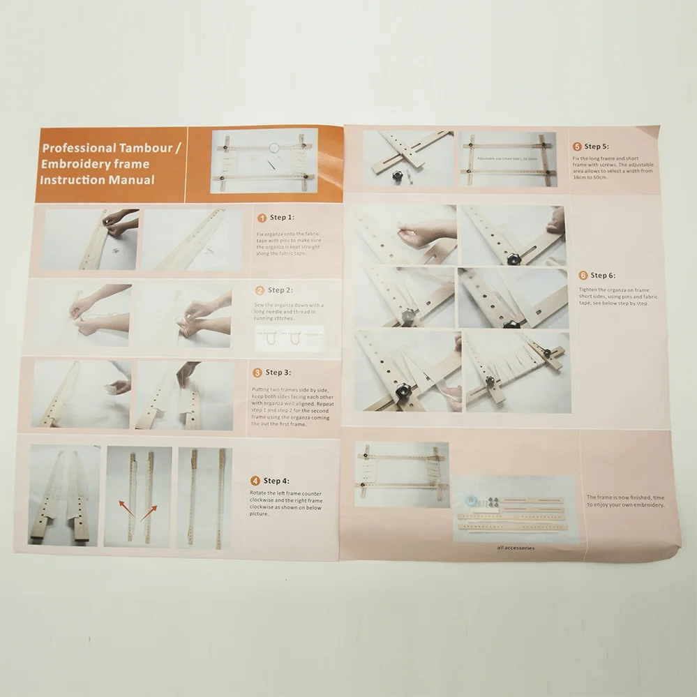 Adjustable Embroidery Wooden Hoop Frame 100*60cm