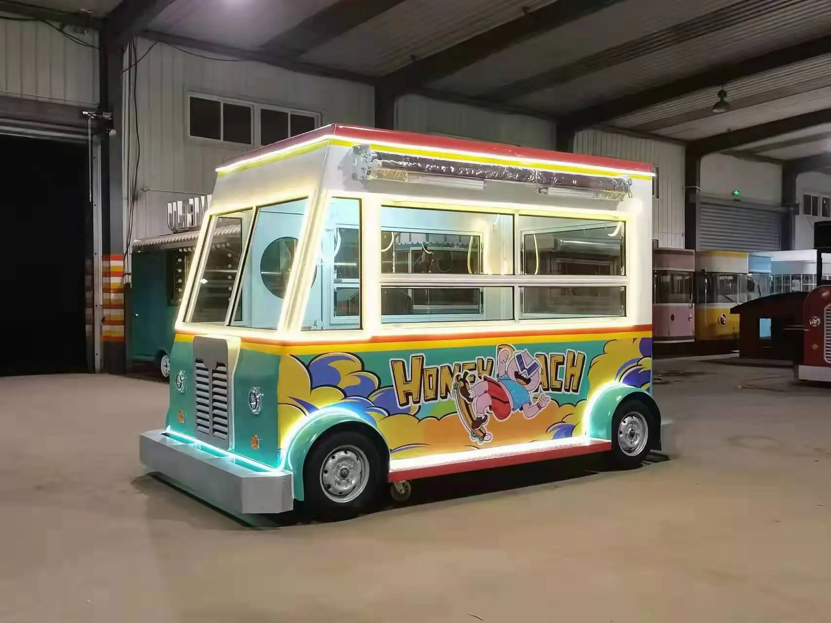 Sulong manufacture cheap discount mobile ice cream coffee barbecue beverage fast food truck mobile food trailer for sale