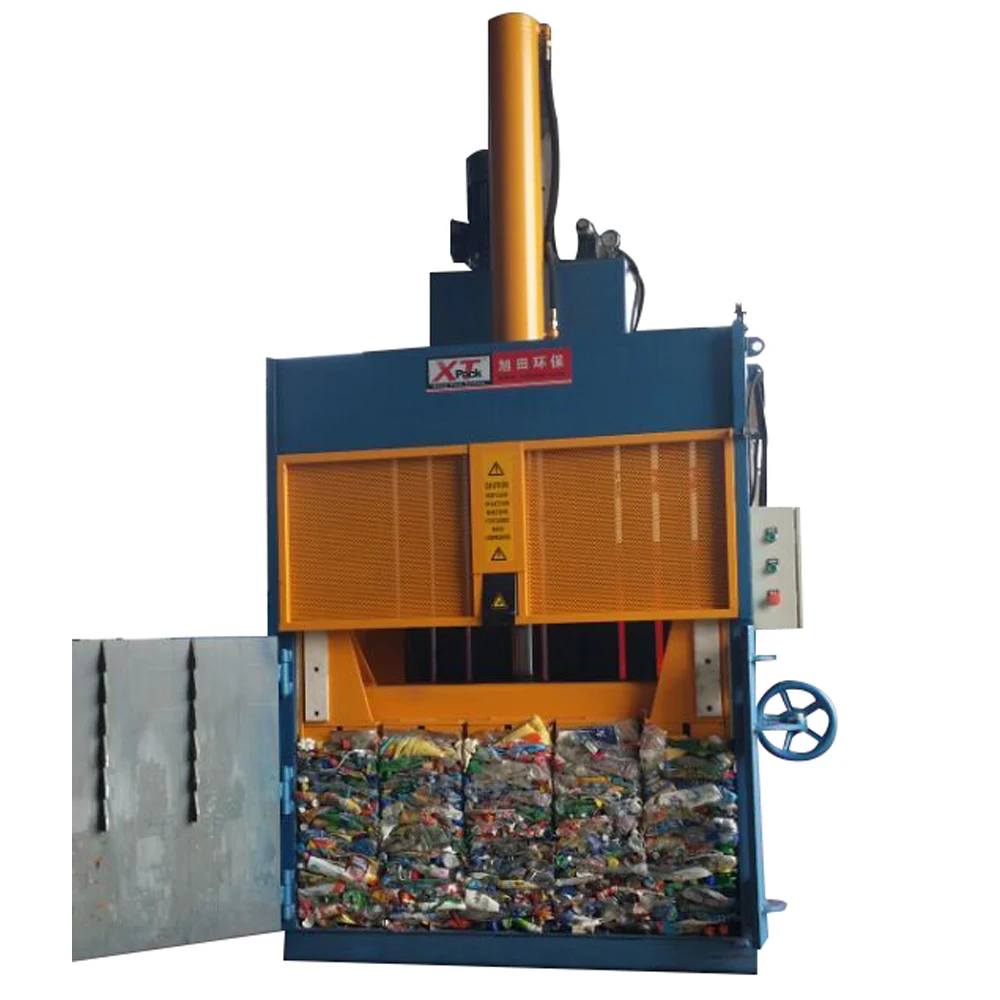 Press Baler Machine Vertical Hydraulic Cardboard Baling Press Machine Vertical Hydraulic Waste Plastic Pet Bottle Baler