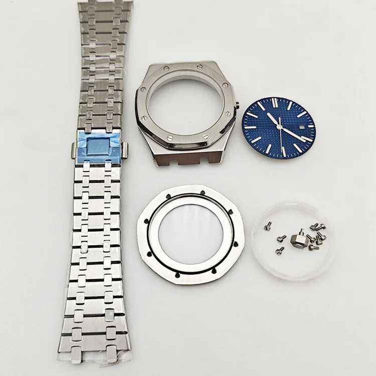 Complete Repair Replacement Parts 42MM Watch Case Complete Kit Multi-functional Watch Accessories For 2813/8215 Movement