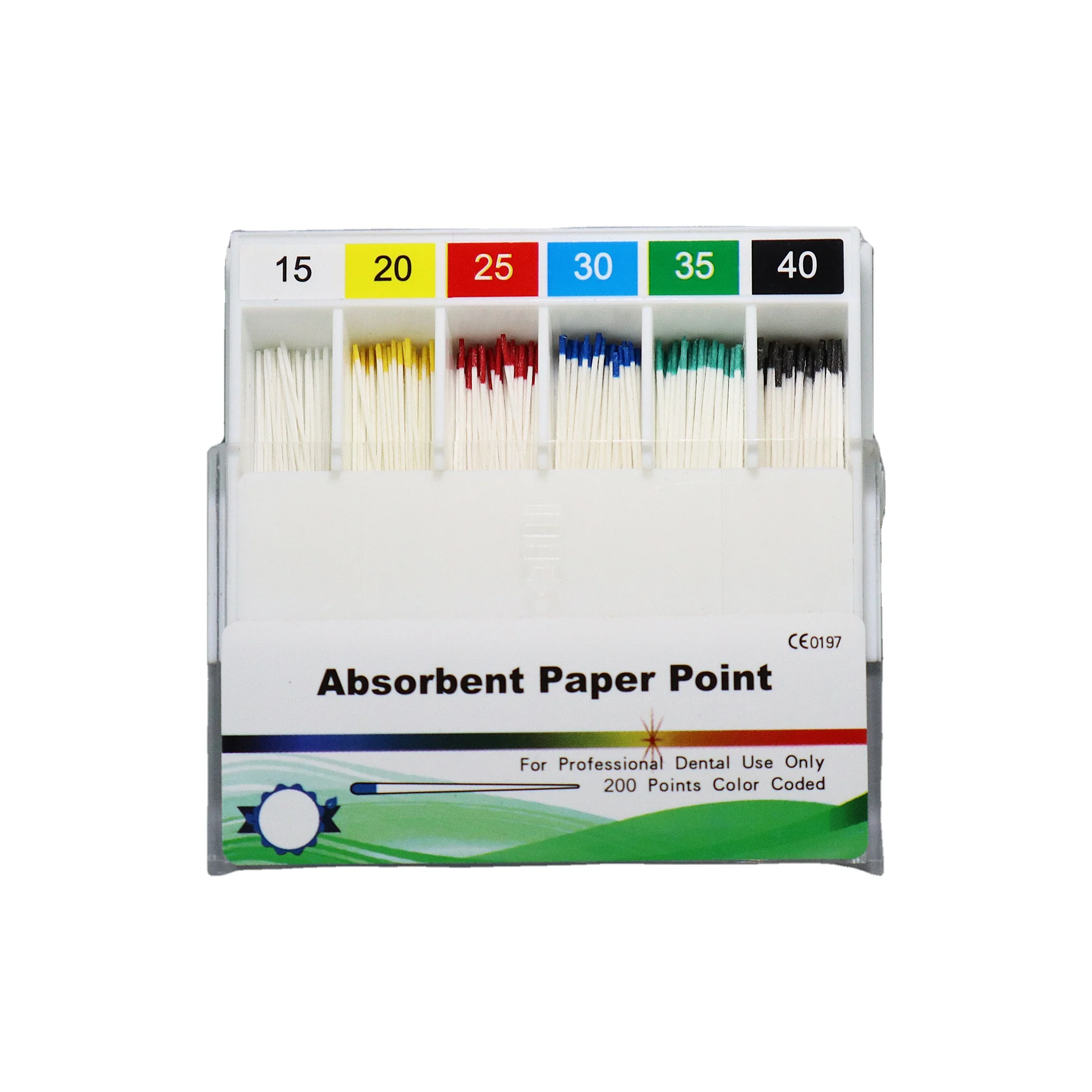 Color coded Paper Point Dental Absorbent sterilized Absorbent paper points dental