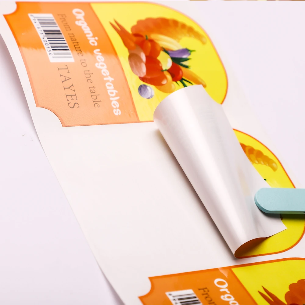 Custom Label Printing Waterproof Adhesive Juice Bottle Packaging Sticker Labels Drink Beverage Bottle Label