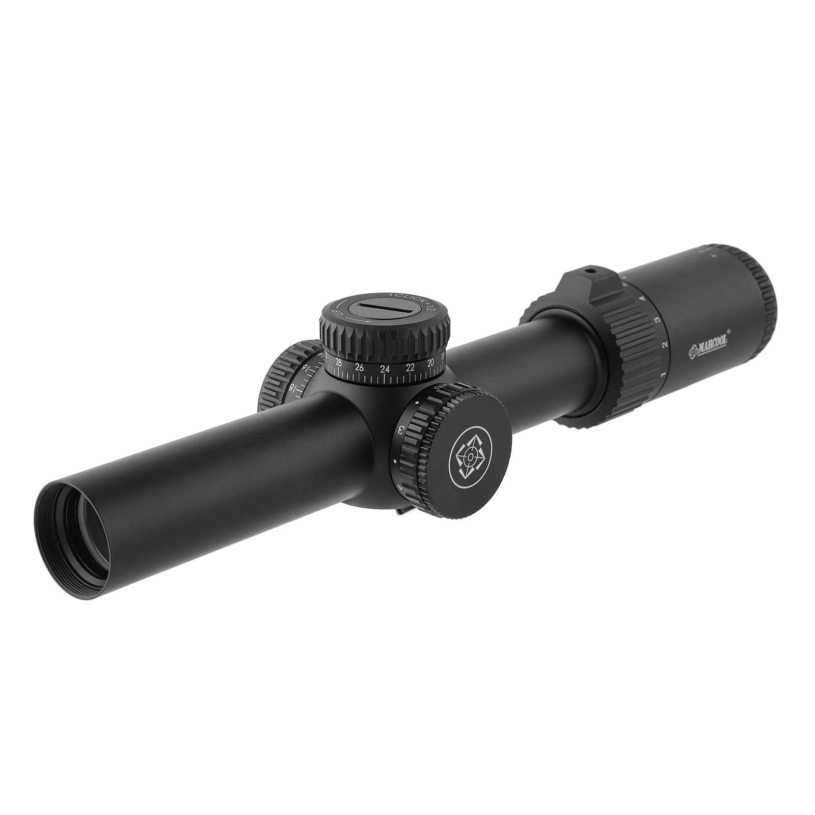 Тактический прицел Marcool LPVO 1-10x24 с красной волоконной оптикой для каждой миссии