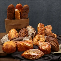 Artificial chocolate birthday cake bread funny food model for shop decoration for window display