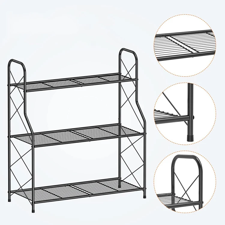 Plant Stand Rack 3 Tier Indoor Outdoor Multiple Holder Shelf,Black _ Patio, Lawn & Garden.jpg
