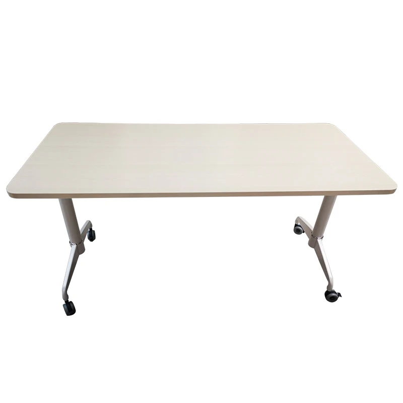 2021 складной откидной стол для тренировок с сдержанной панели и T ноги мобильный обеденного стола