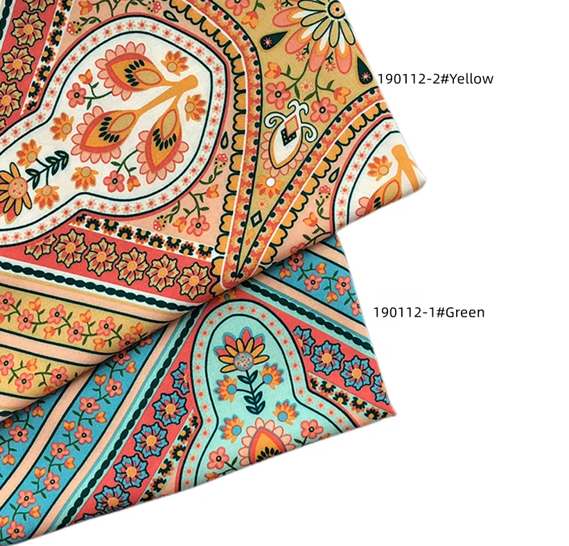 100% Viscose Printed Woven Fabric for Dress Skirt Shirt