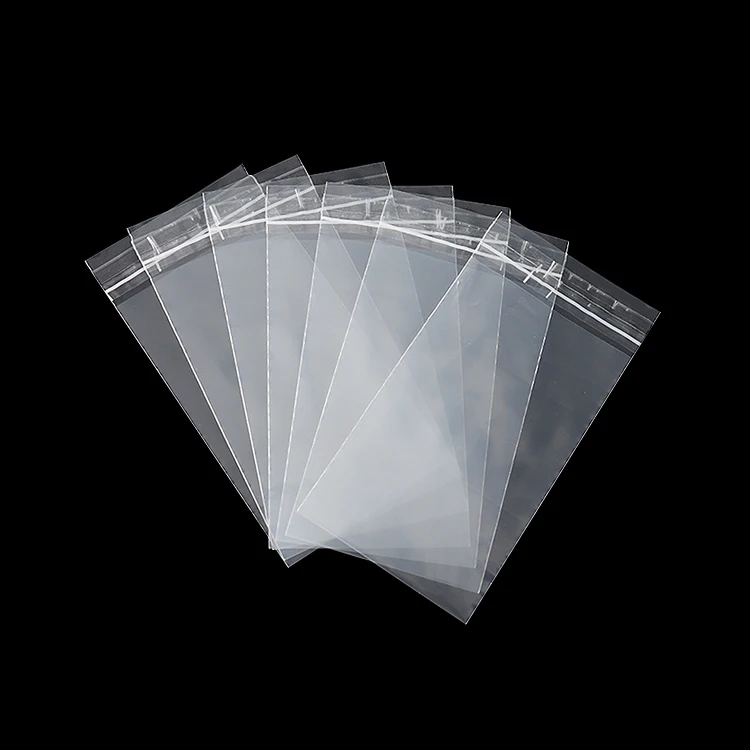 wholesale promotion of reusable self-adhesive bags transparent pe  bag