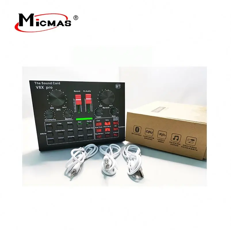 
Micmas New Design Sound Card Audio Interface With Low Price 